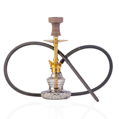 COCOYAYA Oakley Hookah (Conquer Series) - Gold Stem (Transparent Base)