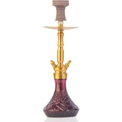 COCOYAYA Pedro Hookah - Golden Stem & Light Purple Base