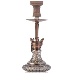 COCOYAYA Poco Hookah (Conquer Series) - Bronze Stem & Cut Glass Base