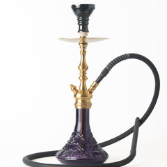 COCOYAYA Simba Hookah - Purple Base & Golden Stem