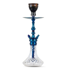 COCOYAYA Simba Hookah - Blue Stem & Transparent Base