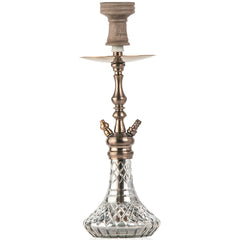 COCOYAYA Simba Hookah - Bronze Finish with Cut Glass Base