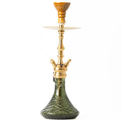 COCOYAYA Simba Hookah - Dark Green Base & Golden Stem