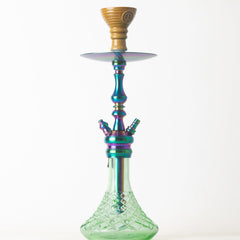 COCOYAYA Simba Hookah - Light Green Base & Rainbow Stem