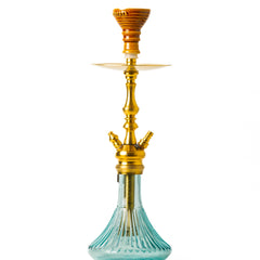 COCOYAYA Simba Hookah - Sky Blue Base & Golden Stem