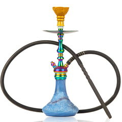 COCOYAYA Simba Hookah - Sky Blue Base & Rainbow Stem