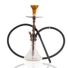 COCOYAYA Simba Hookah - Transparent Base & Bronze Stem
