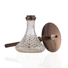 COCOYAYA Simba Hookah - Transparent Base & Bronze Stem