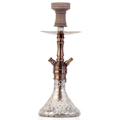 COCOYAYA VIP Lila Hookah - Bronze Stem (Cut Glass Base)