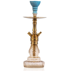 COCOYAYA VIP Lila Hookah - Golden Stem (Golden Base)