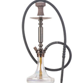 COCOYAYA Valencia 2.0 Hookah - Bronze Stem & Transparent Glass Base