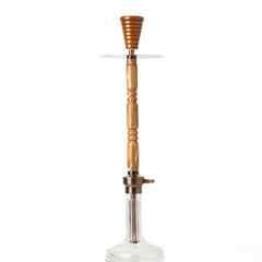 COCOYAYA Woody King Hookah - Light Wood & Transparent Base