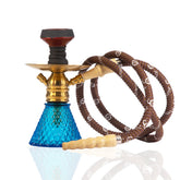COCOYAYA X12 Hookah - Golden & Sky Blue Base