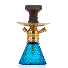 COCOYAYA X12 Hookah - Golden & Sky Blue Base