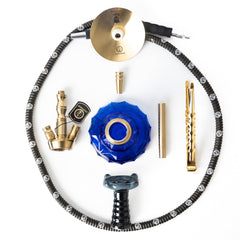 COCOYAYA Coco Mini Hookah - Golden (Blue Base)