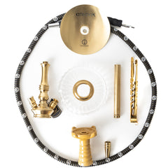 COCOYAYA Madrid Hookah - Golden (Transparent Base)
