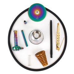 Cocoyaya Kaka Hookah (Conquer Series) - Rainbow (Transparent Base)