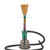 Cocoyaya Kaka Hookah (Conquer Series) - Rainbow (Cut Glass Base)