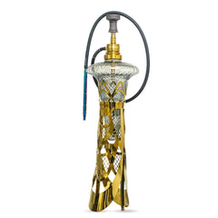 Cocoyaya Maurya - 39 Inch Gold & Black Hookah