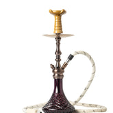COCOYAYA Simba Hookah - Purple Base & Bronze Stem