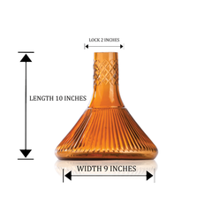 COCOYAYA King Series Hookah - Glass Base Only (Amber)