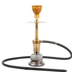 Cocoyaya Kaka Hookah (Conquer Series) - Golden (Cut Glass Base)
