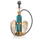 COCOYAYA Fire Fly Hookah - Golden & Green Base