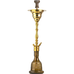 COCOYAYA Gamaliya Hookah - Golden Stem & Grey Base