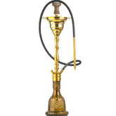 COCOYAYA Gamaliya Hookah - Golden Stem & Grey Base