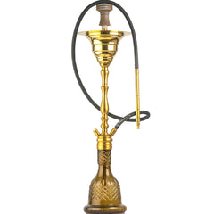 COCOYAYA Gamaliya Hookah - Golden Stem & Grey Base