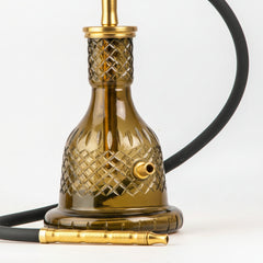 COCOYAYA Gamaliya Hookah - Golden Stem & Grey Base