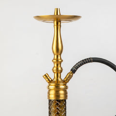 COCOYAYA Gamaliya Hookah - Golden Stem & Grey Base