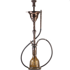 COCOYAYA Gamaliya Arabia Grande Hookah - Bronze Stem & Brown Base