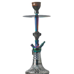 COCOYAYA Lazlo Hookah - Moksha Series (Rainbow) - Cut Glass