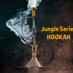 COCOYAYA Jungle Series Kong Hookah - Golden (Transparent Base)