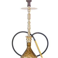 COCOYAYA King Series Hookah - Gold Stem & Grey Base