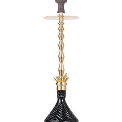 COCOYAYA King Series Fabio Hookah - Gold Stem & Black Base