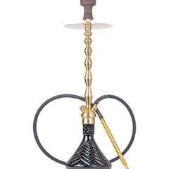 COCOYAYA King Series Fabio Hookah - Gold Stem & Black Base