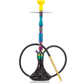 COCOYAYA King Carlos Hookah - Rainbow (Black Base)