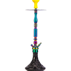 COCOYAYA King Carlos Hookah - Rainbow (Black Base)