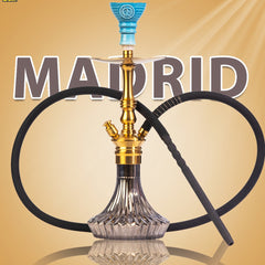 COCOYAYA Madrid Hookah - Golden (Black Base)