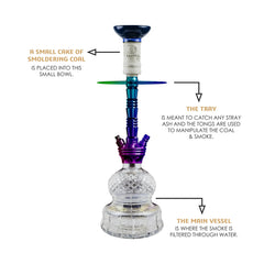 COCOYAYA Niko Hookah (Conquer Series) - Rainbow
