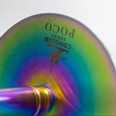 COCOYAYA Poco Hookah (Conquer Series) - Rainbow Stem & Green Base