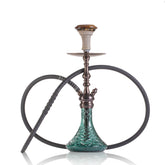 COCOYAYA Simba Hookah - Bronze Stem & Aqua Base