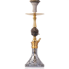COCOYAYA Cigar Bohemian Hookah - Gold Stem & CGB Base