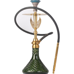 COCOYAYA Phantom Hookah - Golden Stem & Green Base