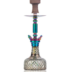 COCOYAYA Valencia Hookah - Rainbow & Cut Glass Base