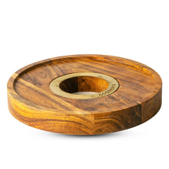 COCOYAYA Hookah Wooden Base Stand with LED Light - Small