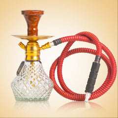 COCOYAYA X10 Hookah - Gold Stem & Transparent Base