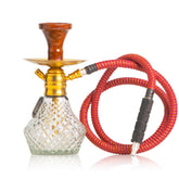 COCOYAYA X10 Hookah - Gold Stem & Transparent Base